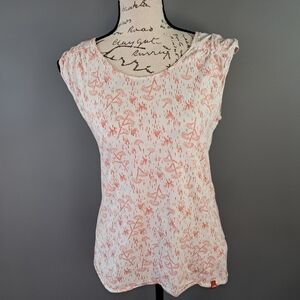 The North Face Tank Top Women's Size Small Lightweight White And Pink Floral